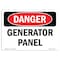 Signmission Safety Sign, OSHA Danger, 7" Height, Generator Panel, Landscape OS-DS-D-710-L-1967 - alternate 1